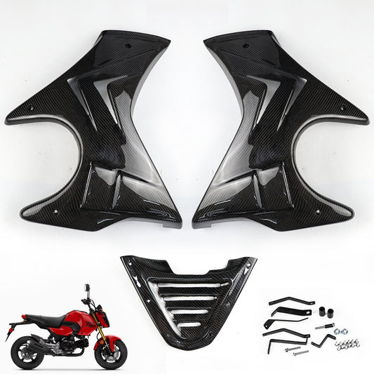FAIRING BELLY PAN SET SIDE FRAME BODY CARBON MAXNUS FOR HONDA GROM 125 2025