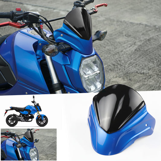 FRONT WINDSHIELD WINDSCREEN MAXNUS V.1 BLUE FOR HONDA GROM 125 2025
