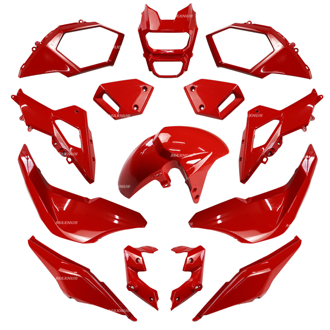 RED FAIRING SET + DECALS FOR HONDA GROM MSX SF 125 2016-2020