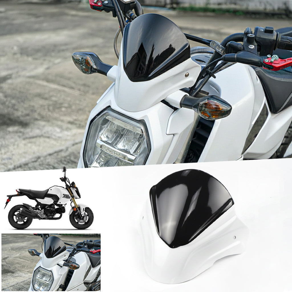 FRONT WINDSHIELD WINDSCREEN MAXNUS V.1 WHITE FOR HONDA GROM 125 2025