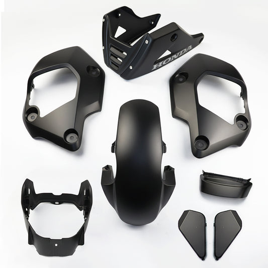 MATTE BLACK PLASTIC PANEL FAIRING & UNDER FAIRING HONDA NEW GROM 125 2021-2024