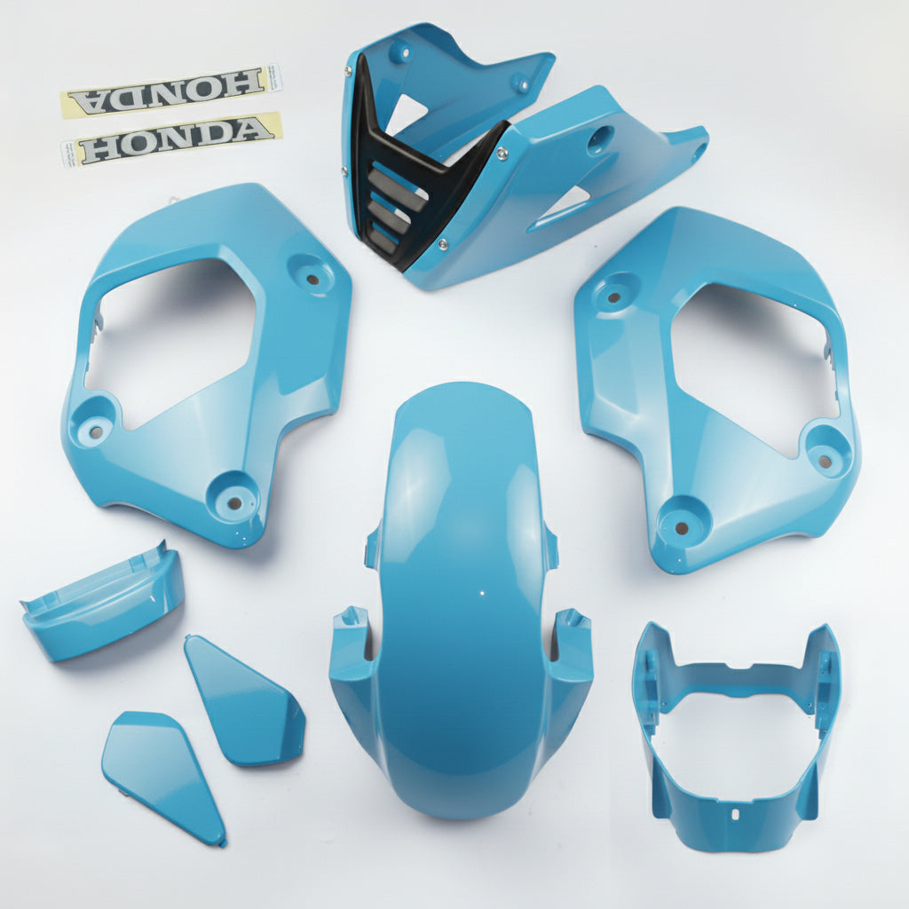 SKY BLUE PLASTIC PANEL FAIRING & UNDER FAIRING HONDA NEW GROM 125 2021-2024