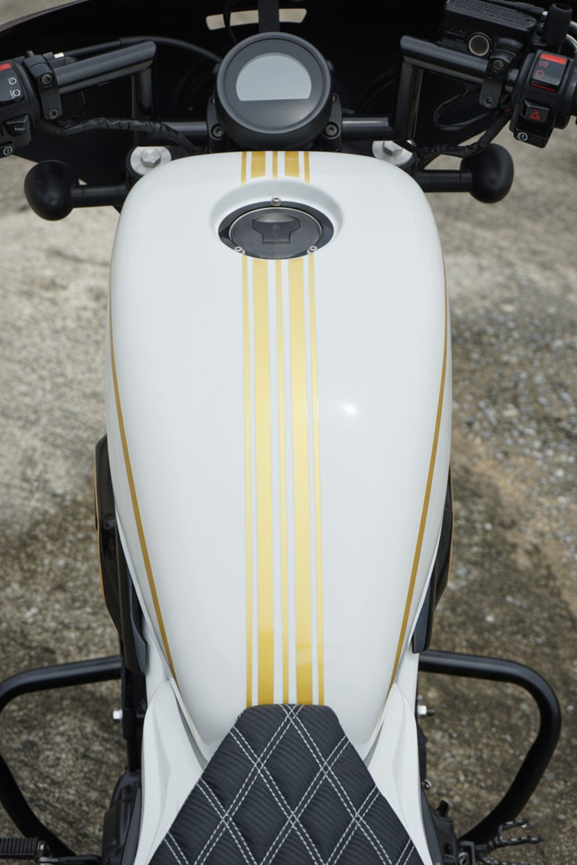 COVER FUEL OIL TANK WHITE V.3 FOR HONDA REBEL CMX 300&500 2017-2025