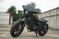 Front Batwing Fairing Windshield Matte Black Honda Rebel CMX 300-500 (2017-2025)