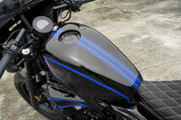 COVER FUEL OIL TANK GLOSS BLACK V.6 FOR HONDA REBEL CMX 300&500 2017-2025