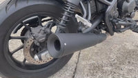 Maxnus Black Slip-On Exhaust System Muffler Pipe Honda Rebel 300 2017-2025