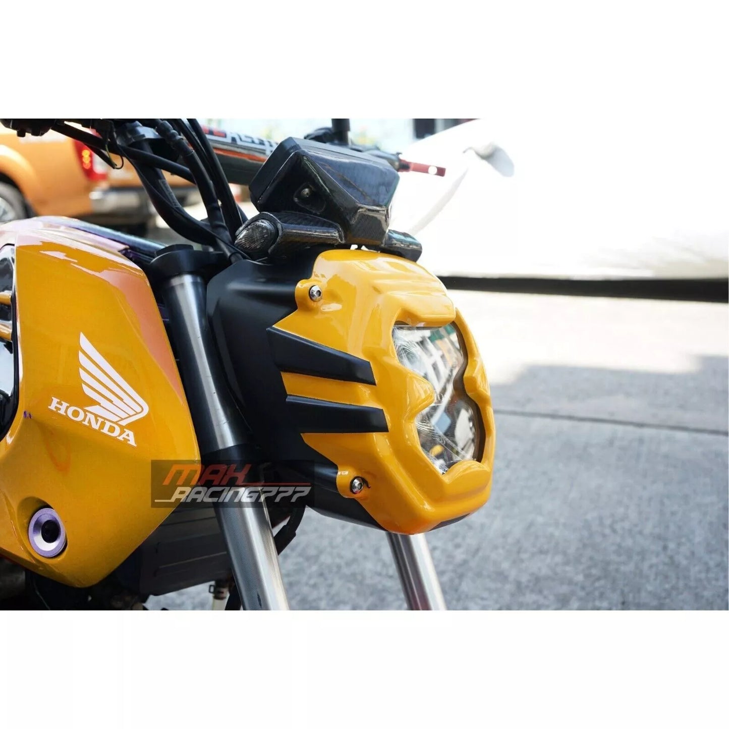 FRONT WINDSHIELD WINDSCREEN COVER HEADLIGHT MAXNUS V.1 FOR HONDA GROM 125 2021-2024