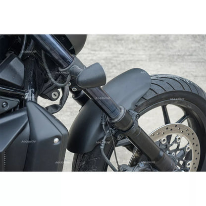 SHORT FRONT FENDER FAIRING MUD GUARD BLACK FOR HONDA REBEL CMX 1100 2021-2024