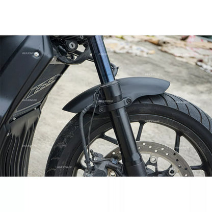 SHORT FRONT FENDER FAIRING MUD GUARD BLACK FOR HONDA REBEL CMX 1100 2021-2024