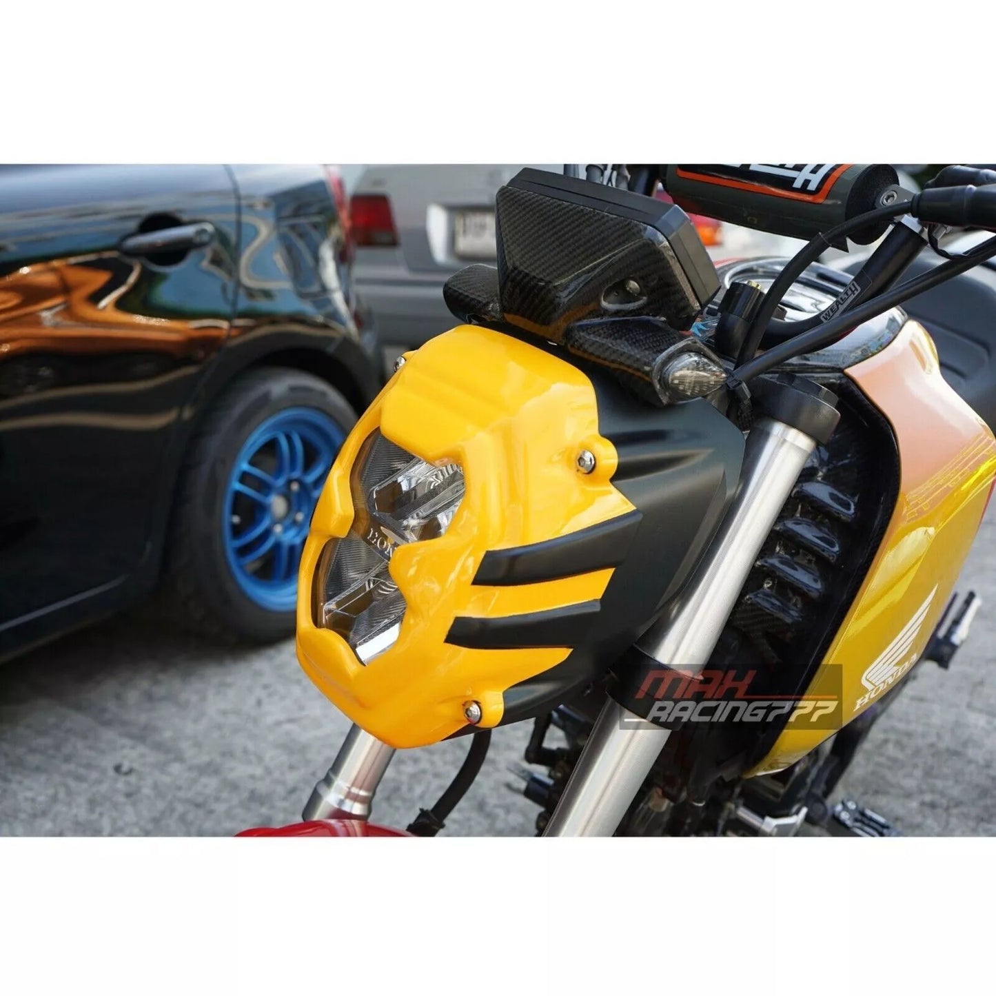 FRONT WINDSHIELD WINDSCREEN COVER HEADLIGHT MAXNUS V.1 FOR HONDA GROM 125 2021-2024