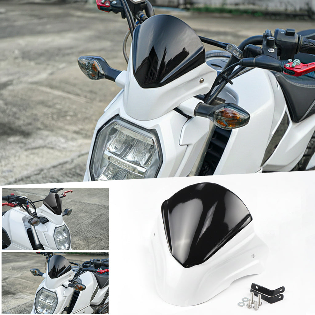 FRONT WINDSHIELD WINDSCREEN MAXNUS V.1 WHITE FOR HONDA GROM 125 2021-2024
